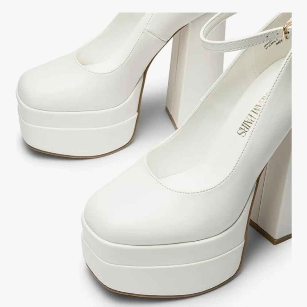 White Platform Heels New